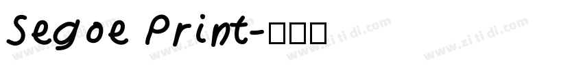 Segoe Print字体转换